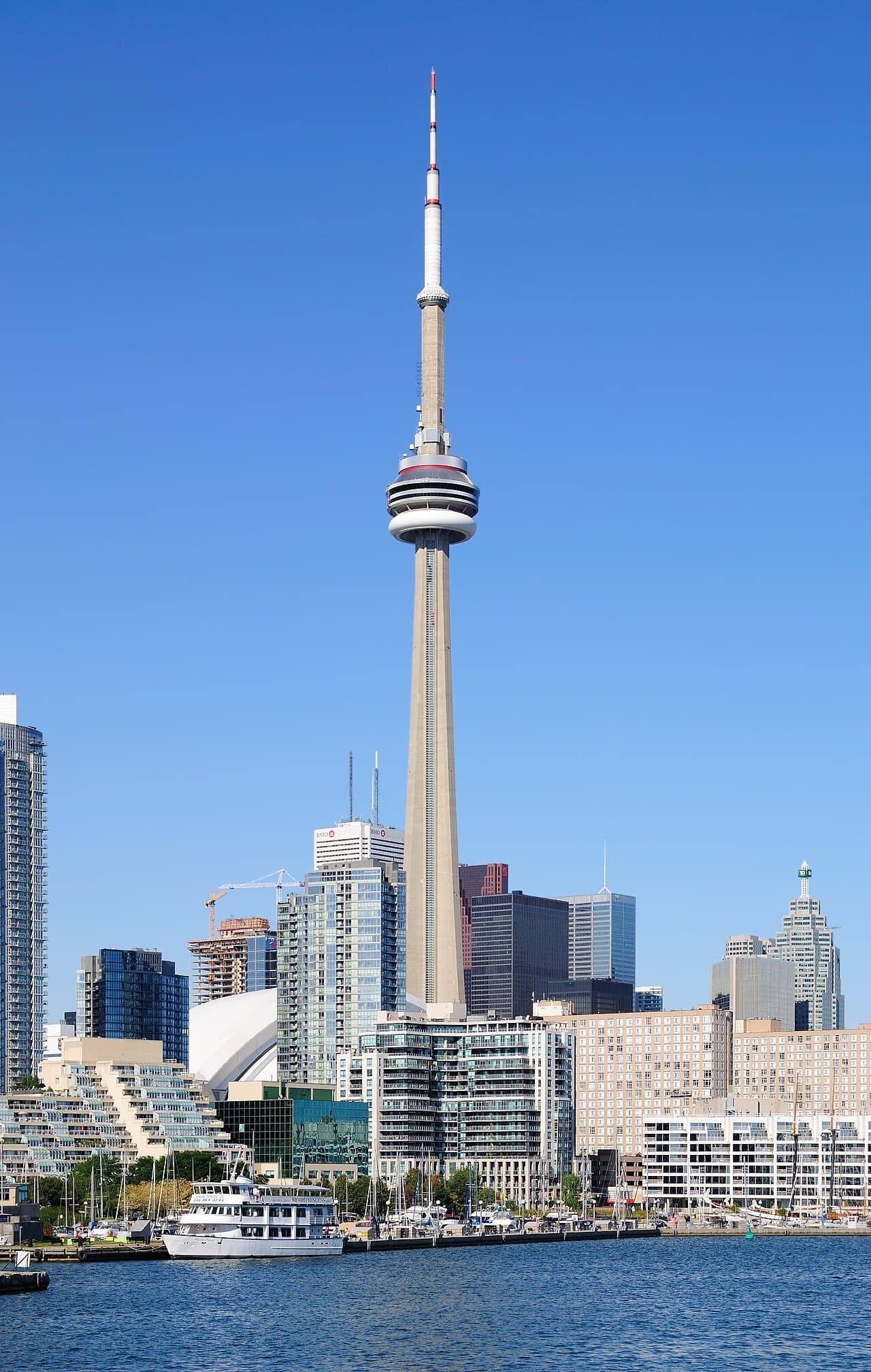CN Tower on the Toronto waterfront, Canada